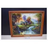 Unique Lighted Thomas Kinkade 'Mountain Retreat'