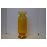 Vintage Italian Empoli Amber Glass Tall Vase
