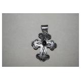 Sterling Cross w/ Onyx   Marked SE?