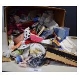 Large Box Of Vintage Sewing Notions