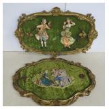 Two Italian Art High Relief Wall Art - 19' - NOTE