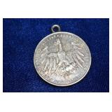 1848 Frankfurtz Silver Coin Converted To Medallion