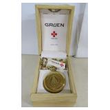 Gruen Signature Crest Pocket Watch-Swiss