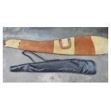 Two Vintage Fleece Lined Rifle Cases - NOTE