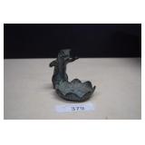 Cast Iron Cat & Flower Trinket Dish