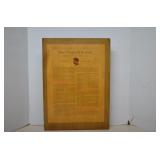 Vintage Inaugural Address Of John Kennedy -