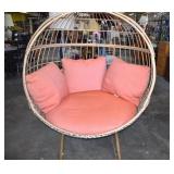 Teak Wicker Egg Chair For Two,Great Condition
