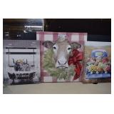 Cow & Farm Prints on Canvas