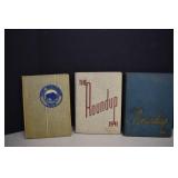 3-Vtg. Round Up Year Books,Great Falls,Montana