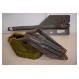 Two Vintage Folding Shovels - One From Vietnam War
