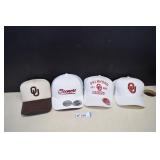 Four Oklahoma Sooners Hats. Like New
