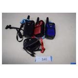 Three Menu Walkie Talkies. Tested Working