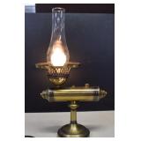 Bass Kerosene Student Lamp Electrified & Rewired