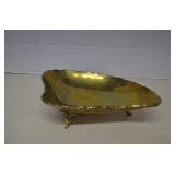 Vintage Ornate Small Brass Decor Bowl 3 Footed
