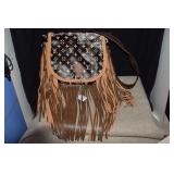 Fringed Shoulder Bag w/ Two Straps