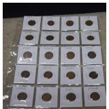 Lot of Wheat Pennies 1910-1934 Mix