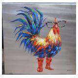 Rooster Enhanced Print On Canvas