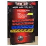 Ironton Metal Rack w/Bins/ NIB