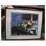 Large Framed 'Vegetables' Print 27x33'