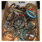 Costume Jewelry-Lots of Bangle Bracelets & More