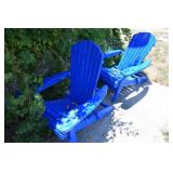 Pair of Painted Adirondack Chairs