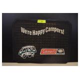 Vintage Coleman 'We're happy Campers' Rubber Mat