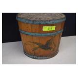 Vintage Hand Carved Painted Sewing Box