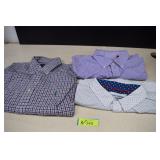 Three Men's Button Down Shirts. Two Long Sleeved L