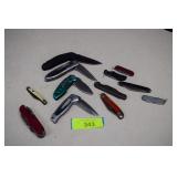 Lot of Folding Knives