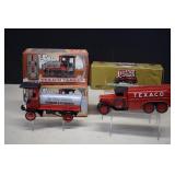 3 New In Box Texaco Diecast Banks -One Box Has