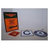Lot Metal Porcelain Advertisement Signs