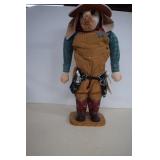 Cowboy 28' Tall Rabbit Folk Art Fabric Statue