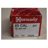 100 Rounds Of 25 CAL Ammo