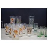 Lot Of Vintage Coca-Cola Drinking Glasses