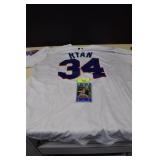 Nolan Ryan Jersey  Size 48 & Trading Card