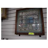 Oak Framed Glass Panel