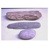 Vtg. Native American Stone Axe Head,Petrified