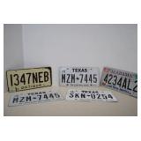 Lot Vintage Metal License Plates