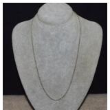 Sterling Rope Chain Necklace  5.80g