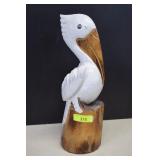Carved Wood Pelican