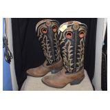 Tall ZR Tony Lama Boots**-Leather Uppers,Size 12D?
