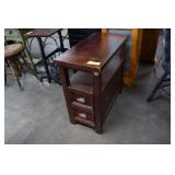 Unusual Side Table with Deep Drawers