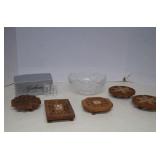 Vintage Lot Gorham Lady Anne Crystal Salt/Pepper -