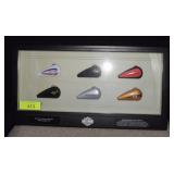 Framed Mini Harley Davidson Gas Tanks w/ Logos