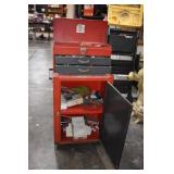 Metal Rolling Tool Box With Tools & Other Contents
