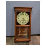 Vintage Coca Cola Regulator Wall Clock