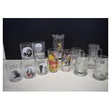 Lot Of Vintage Collectible Drinking Glasses -