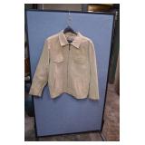 Women's Denim & Co Tan Leather Jacket SZ 1X