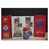 2- MIB Texas Ranger's #25 Raffy Bobble Heads