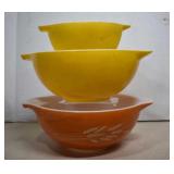 Vtg. Pyrex,Autumn Harvest #443 & 2-Town & Country